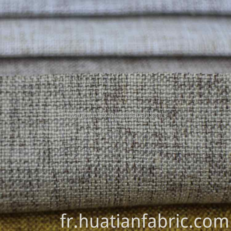 Tissu Tissu Type de canapé teint de style coton en lin